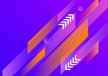 Soyut renkli geometrik vektör gradyan arkaplan