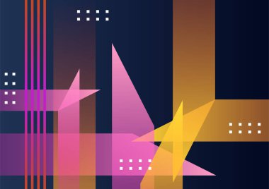 Soyut renkli geometrik vektör gradyan arkaplan