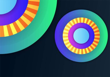 Soyut renkli geometrik vektör gradyan arkaplan