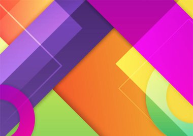 Soyut renkli geometrik vektör gradyan arkaplan