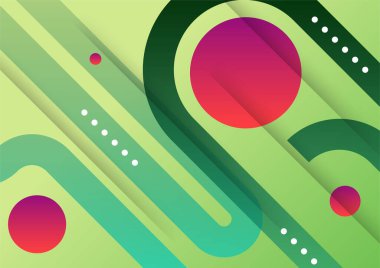 Soyut renkli geometrik vektör gradyan arkaplan