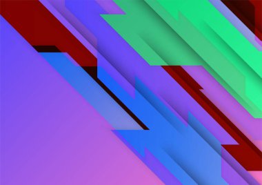 Soyut renkli geometrik vektör gradyan arkaplan