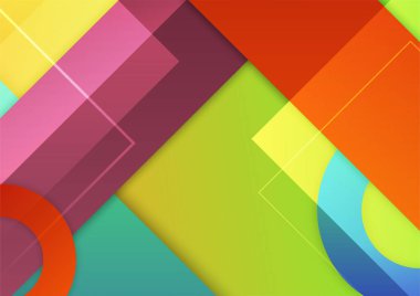 Soyut renkli geometrik vektör gradyan arkaplan