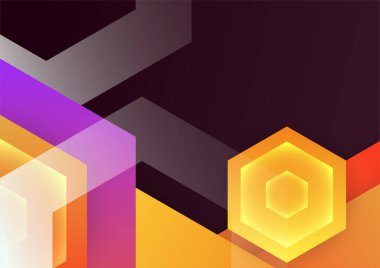 Soyut renkli geometrik vektör gradyan arkaplan