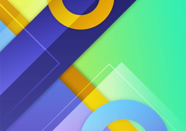 Soyut renkli geometrik vektör gradyan arkaplan