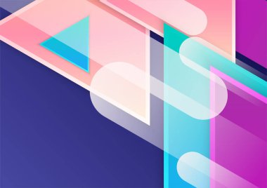 Soyut renkli geometrik vektör gradyan arkaplan