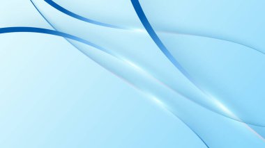 Yumuşak beyaz eğimli soyut açık mavi arkaplan. Vektör illüstrasyonu soyut grafik tasarım sancak modeli sunum arkaplan şablonu.