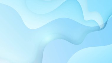 Yumuşak beyaz eğimli soyut açık mavi arkaplan. Vektör illüstrasyonu soyut grafik tasarım sancak modeli sunum arkaplan şablonu.