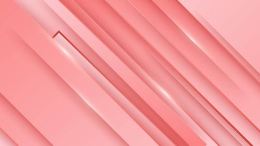 Çizgiler ve katmanlarla soyut açık pembe arkaplan. Vektör tasarımı illüstrasyonu.