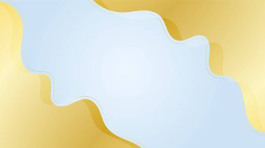 Lüks açık mavi ve soyut şekilli altın arkaplan