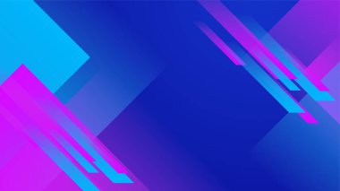 Lacivert soyut arka plan, ultraviyole neon ışığı, ışık çizgileri, dalgalar. Soyut teknoloji arkaplanı