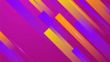 Geometrik dinamik şekilli modern soyut mor ve turuncu gradyan. Vektör illüstrasyonu soyut grafik tasarım sancak modeli sunum arkaplan şablonu.