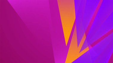 Geometrik dinamik şekilli modern soyut mor ve turuncu gradyan. Vektör illüstrasyonu soyut grafik tasarım sancak modeli sunum arkaplan şablonu.