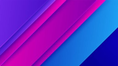 Geometrik dinamik şekiller ve spor hız elementi ile soyut mavi ve pembe gradyan. Teknoloji geçmişi, yüksek teknoloji, spor için tasarım