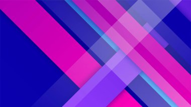 Geometrik dinamik şekiller ve spor hız elementi ile soyut mavi ve pembe gradyan. Teknoloji geçmişi, yüksek teknoloji, spor için tasarım