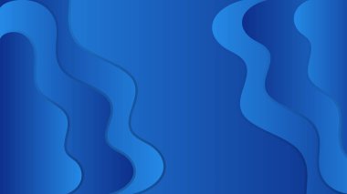 Soyut geometrik elementlere sahip mavi arkaplan