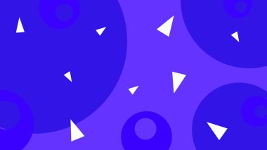 Soyut geometrik elementlere sahip mavi arkaplan