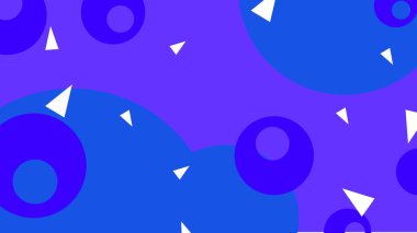 Soyut geometrik elementlere sahip mavi arkaplan