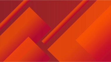 Soyut geometrik dekorasyon elementleriyle turuncu sarı arkaplan