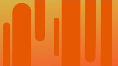 Soyut geometrik dekorasyon elementleriyle turuncu sarı arkaplan