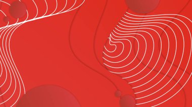 Soyut geometrik ögeler dekorasyonuna sahip beyaz arkaplan