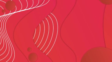 Soyut geometrik ögeler dekorasyonuna sahip beyaz arkaplan