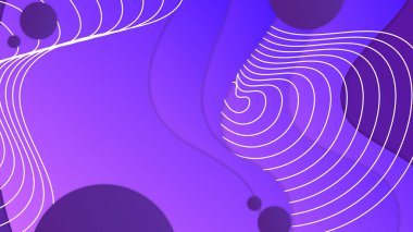 Soyut geometrik ögeler dekorasyonuna sahip beyaz arkaplan