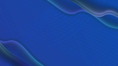 Sunum arkaplanı, sertifika, teknoloji afişi için minimalist kurumsal konsept tasarımı içeren soyut mavi arkaplan