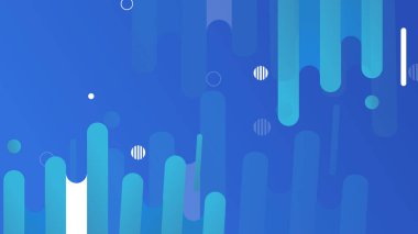 Sunum arkaplanı, sertifika, teknoloji afişi için minimalist kurumsal konsept tasarımı içeren soyut mavi arkaplan