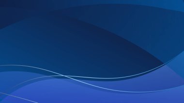 Eğri dalga çizgisine sahip soyut mavi arkaplan