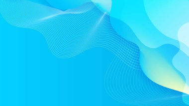 Modern fütürist dijital teknoloji kavramına sahip soyut mavi arkaplan. Kurumsal iş ve kurum için modern mavi soyut arkaplan tasarımı.