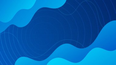 Sunum tasarımı için soyut mavi arkaplan