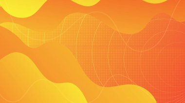Soyut turuncu modern tasarım arkaplanı ve sarı gradyan karşıtlığı