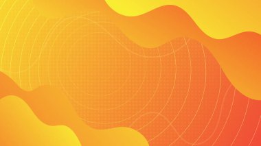 Soyut turuncu modern tasarım arkaplanı ve sarı gradyan karşıtlığı