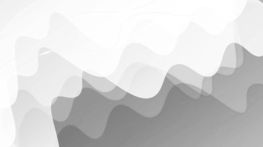 Gri beyaz soyut arka plan geometri parlaklığı ve katman elementi. Vektör illüstrasyonu