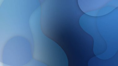 Eğri dalga çizgisine sahip soyut mavi arkaplan