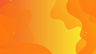 Dalga çizgileri, teknoloji şekilleri, geometrik yaratıcı ve minimum gradyan kavramlara sahip, posterler, afişler ve iniş sayfaları için soyut minimal turuncu arkaplan. Modern turuncu arkaplan