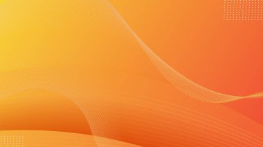 Soyut turuncu modern tasarım arkaplanı ve sarı gradyan karşıtlığı