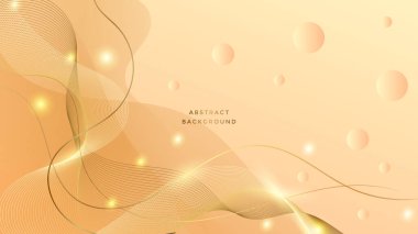 Özet beyaz ve altın şekilli arkaplan