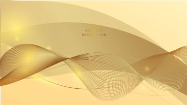 Özet beyaz ve altın şekilli arkaplan