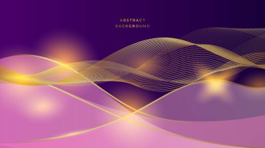 Soyut lüks altın ve mor arka plan. Yaratıcı lüks donanma mor ve altın çizgiler arka plan tasarımı.