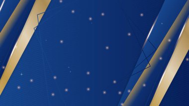 Soyut lüks mavi ve altın arkaplan. Lacivert lüks arka plan ve altın çizgi.