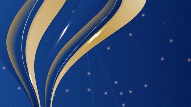 Soyut lüks mavi ve altın arkaplan. Lacivert lüks arka plan ve altın çizgi.