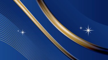 Soyut lüks mavi ve altın arkaplan. Lacivert lüks arka plan ve altın çizgi.