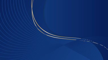 Soyut lüks mavi ve altın arkaplan. Lacivert lüks arka plan ve altın çizgi.