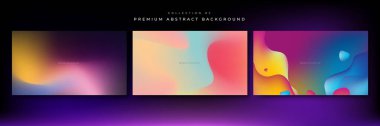 Üç boyutlu görüntüleme ile soyut renkli sıvı bulanık arkaplan. Su yüzeyi. Mavi soyut arka plan. Tasarım için vektör illüstrasyonu. Soyut 3 boyutlu arkaplan. Soyut pastel bulanık gradyan dokusu