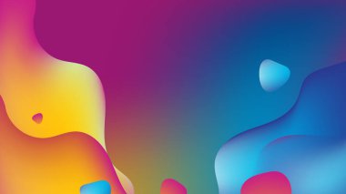 Üç boyutlu görüntüleme ile soyut renkli sıvı bulanık arkaplan. Su yüzeyi. Mavi soyut arka plan. Tasarım için vektör illüstrasyonu. Soyut 3 boyutlu arkaplan. Soyut pastel bulanık gradyan dokusu