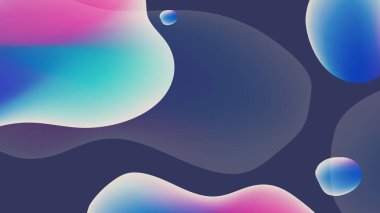 Üç boyutlu görüntüleme ile soyut renkli sıvı bulanık arkaplan. Su yüzeyi. Mavi soyut arka plan. Tasarım için vektör illüstrasyonu. Soyut 3 boyutlu arkaplan. Soyut pastel bulanık gradyan dokusu