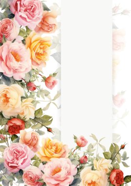 Pembe sarı ve beyaz vektör. Çiçekli ve çiçekli altın renkli davetiye.