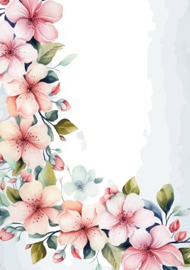 Pembe ve beyaz modern moda vektör tasarım çerçevesi. Arkaplan sonbahar boho şablonu